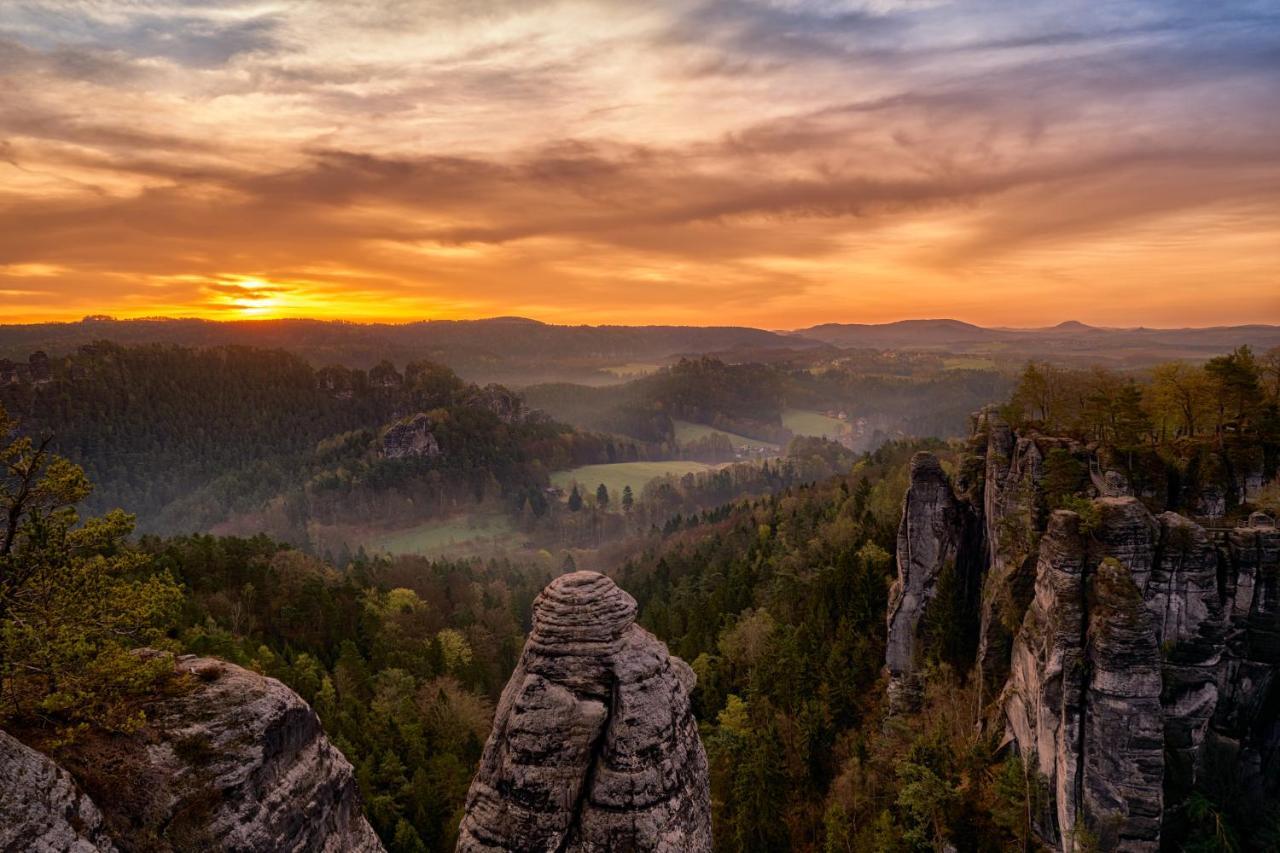 4-Bettzimmer Saechsische Schweiz Mittelndorf ภายนอก รูปภาพ